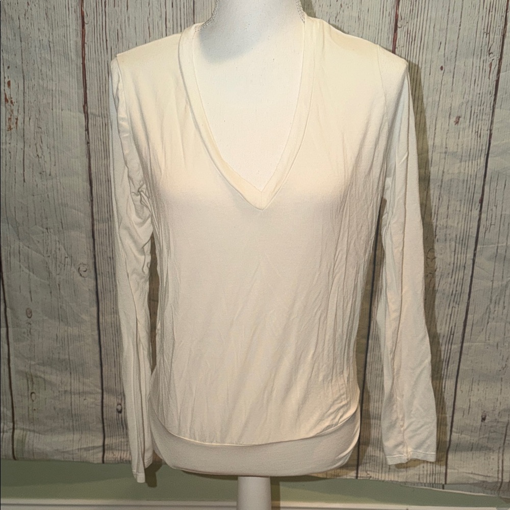 Elegant Cream V-Neck Women's bodysuit